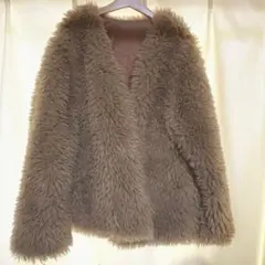 【最終値下げ】２way フェイクファーコート ショート丈