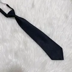 【ネクタイ無地】黒色　ブラック　ネクタイ　つけネクタイ
