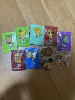 ディズニー25周年 ピンバッジセット