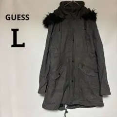 値下げ歓迎✨ GUESS 【L】 ゲス ダークグレー モッズコート 冬 アウター
