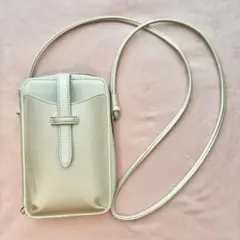 【美品 】Honeys スマホ　マルチミニショルダーバッグ シャンパンゴールドのサムネイル