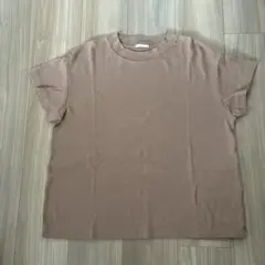 無地 半袖Tシャツ ブラウン XLサイズのサムネイル