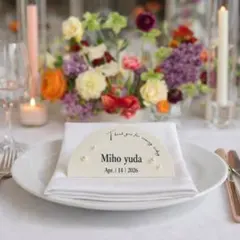 【席札K】席札　パール　結婚式　結婚式準備　ペーパーアイテム　韓国　海外挙式