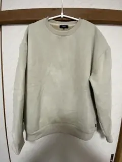 BEAMS ベージュ 裏ボア フェイクスエード クルーネック スウェット