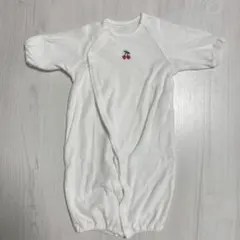 【美品】ホワイト ツーウェイ・ドレスオール 50-60cm