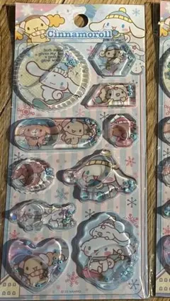 サンリオ　シナモン　台湾限定　ウォーターシール　ぷっくりシール