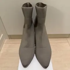 PLST ニットブーツ　ベージュ　M