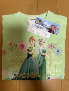 【新品未使用】アナ雪　Frozen アナとエルサ Tシャツ　80 女の子