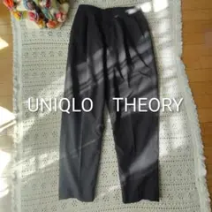 【美品】ユニクロ　セオリー　感動タックイージーパンツ ブラック S