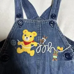 ミキハウス　miki houseデニムオーバーオール 80cm