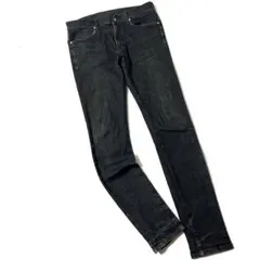 【美品】カルバンクライン　スキニーデニムパンツ　ジーンズ　伸縮性　古着　黒　32のサムネイル