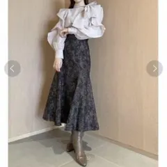 【美品✨】SNIDEL ヘムフレアマーメイドスカート 0サイズ