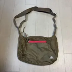 adidas ショルダーバッグ カーキ ピンクのサムネイル