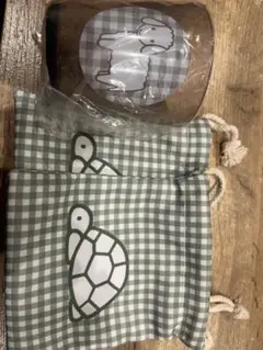 ミッフィー一番くじ 巾着袋2つセット、コップつき