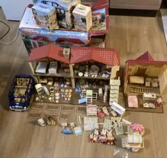 シルバニアファミリー 赤い屋根の大きなお家　小物　人形などまとめ売り