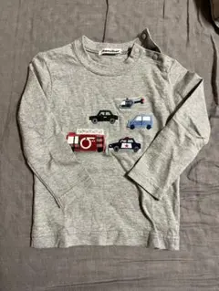 m*i様 familiar 車両刺繍 グレー Tシャツ