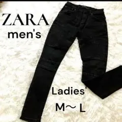 ZARA ザラ ブラックスキニー　デニム パンツ メンズ EUR38/USA30のサムネイル