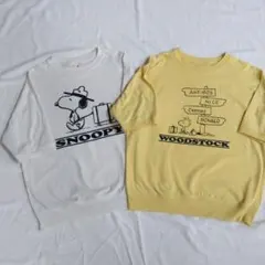 GU SNOOPY 半袖トレーナー 2枚セット スウェT 160のサムネイル