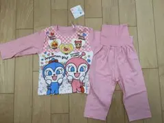 アンパンマン パジャマセット 90cm ピンク 腹巻き