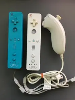 任天堂 Wii リモコン (モーションセンサー内蔵）2個 & ヌンチャク１個