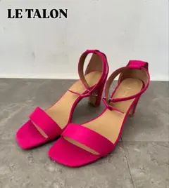 LE TALON 2WAYアンクルリボンサンダル 7cm