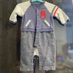 ミキハウス　長袖厚手タイプロンパース
