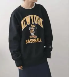 Spick and Span ✖️Champion ミッキープリントスウェット