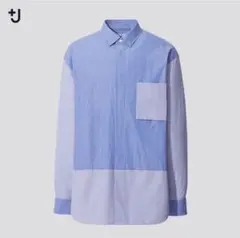 【美品】ユニクロ UNIQLO ＋J スーピマコットンオーバーサイズシャツ M