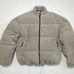 チャオパニック コーデュロイジャケット ベージュ Lサイズ ダウン