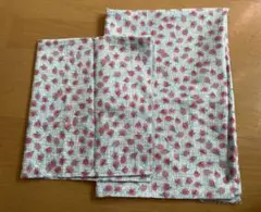 花柄 綿生地 イタリア製♪2枚セット