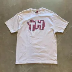 【M/L】トミーヒルフィガー プリントTシャツ 白■アメリカ古着