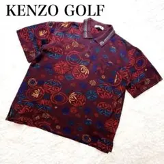 KENZO GOLF 90s 総柄 レトロ ヴィンテージ ポロシャツ 日本製のサムネイル