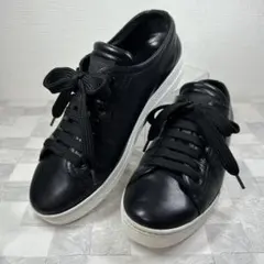 PRADA プラダスポーツ レザースニーカー ブラック 36 ロゴ