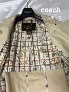 Coach 未使用　トレンチコート サイズ2 替ボタン付き♪
