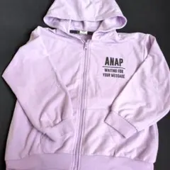 120〜140cmANAP Kids 薄紫 パーカー Lサイズ