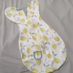 【汚れアリ】レモン柄 おくるみ スワドル　Mサイズ