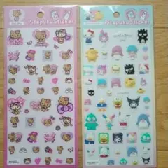 ぴたぷくステッカーシール　転写シール　サンリオキャラクターズ　日焼けキティ