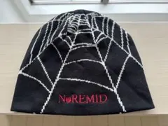 noremid 蜘蛛の巣 ビーニー ニット帽 black ノーリミッド - メルカリ