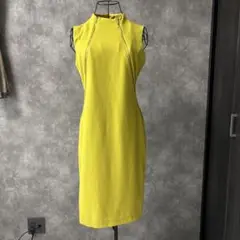 Calvin Klein イエロー ノースリーブ ワンピース サイズ4