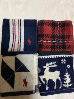 ラルフローレン　タオルハンカチ 4枚セット