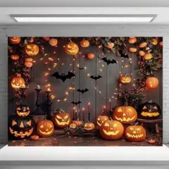 ハロウィン タペストリー 布 背景 写真 撮影 かぼちゃ 秋 - メルカリ