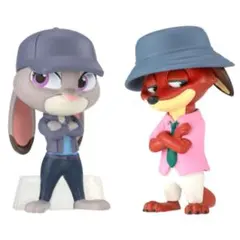 ズートピア2 ならぶんです　2種セット　ニック　ジュディ