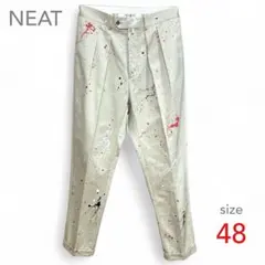 完売品‼︎美品 NEAT ニート ペイント チノパン 48 L 日本製のサムネイル
