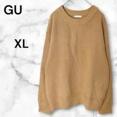ジーユー GU シンプルニット【XL】大きいサイズ ゆったり きれいめ シンプル