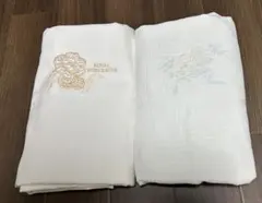 Royal Worcester 花柄刺繍 シングルシーツと他、２枚セット