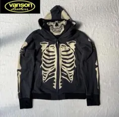 vanson スケルトンデザイン パーカー XXL vanson スケルトンデザイン パーカー - メルカリ