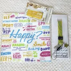 嵐 2点 グッズ セット 黄 二宮和也 バラ売可 ネックストラップ ARASHI
