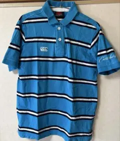 カンタベリーCanterbury ボーダー柄ポロシャツ（ラガーポロ）Mのサムネイル