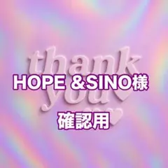 HOPE &SINO様　確認用