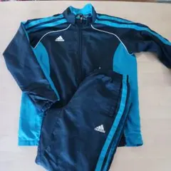 adidas CLIMAPROOF ジャージ セット ネイビー/ターコイズ